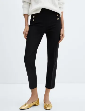 Pantaloni Mango, negru