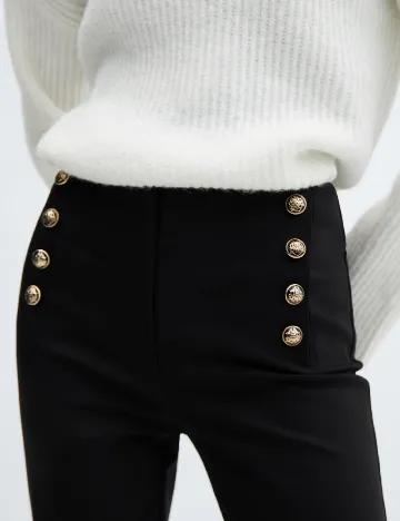 Pantaloni Mango, negru