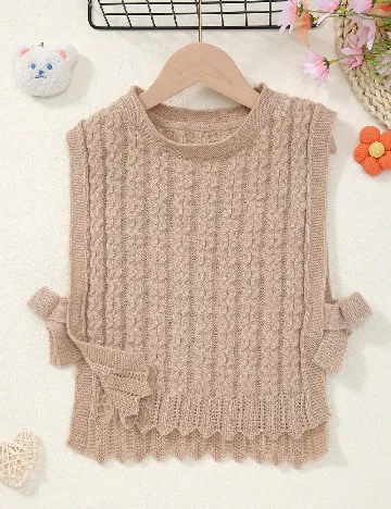 Bluza Shein Kids, maro deschis
