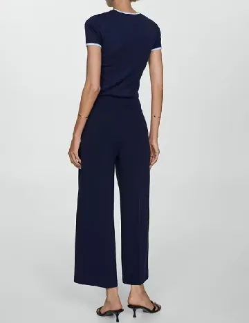 Pantaloni Mango, bleumarin inchis