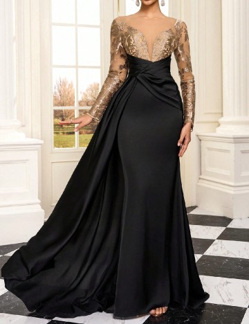 Rochie lunga SHEIN, negru
