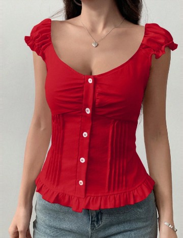 Bluza SHEIN, rosu