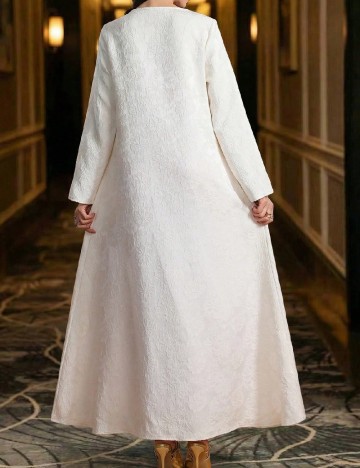 Rochie lunga Toleen, ecru