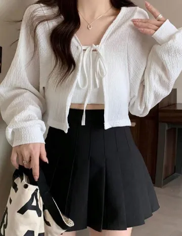 Cardigan SHEIN, alb