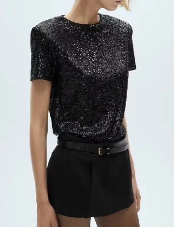 Bluza Mango, negru
