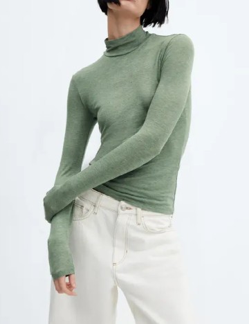 Bluza Mango, verde