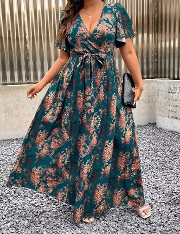 Rochie lunga SHEIN CURVE, mix culori