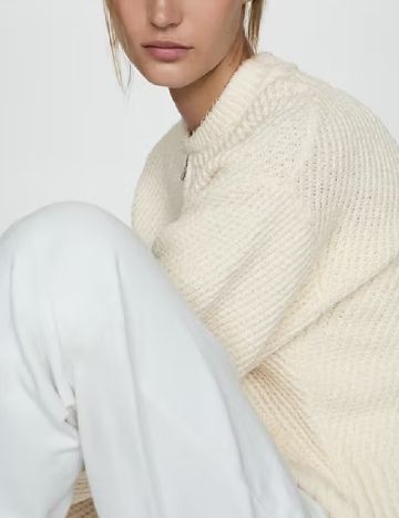 Jacheta Oversize Mango, crem