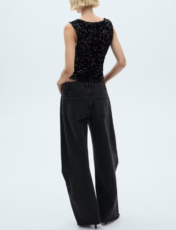 Top Mango, negru