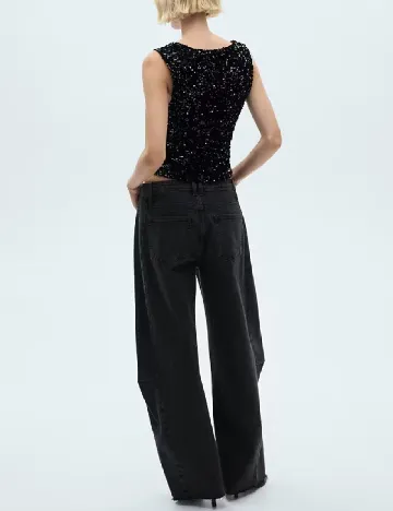 Top Mango, negru