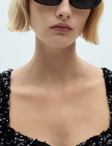 Top Mango, negru