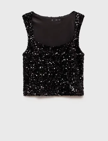 Top Mango, negru
