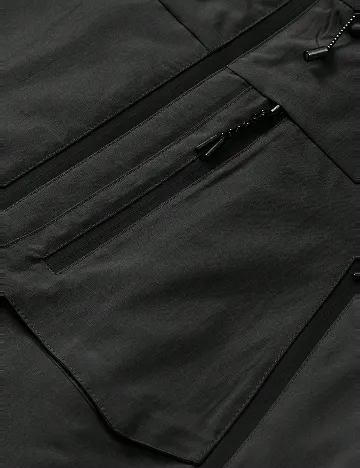 Jacheta SHEIN Plus Size Men, negru