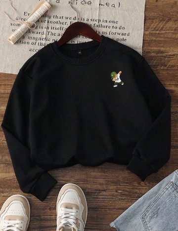 Bluza Shein Kids, negru
