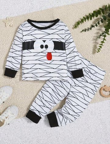 Pijama Shein Kids, alb