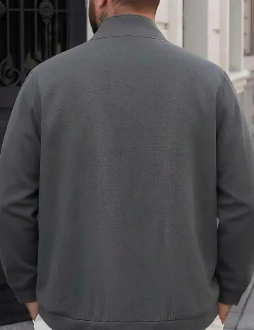 Bluza SHEIN Plus Size Men, gri