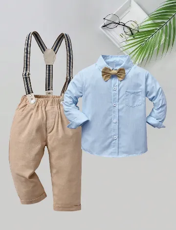Compleu Shein Kids, albastru/maro