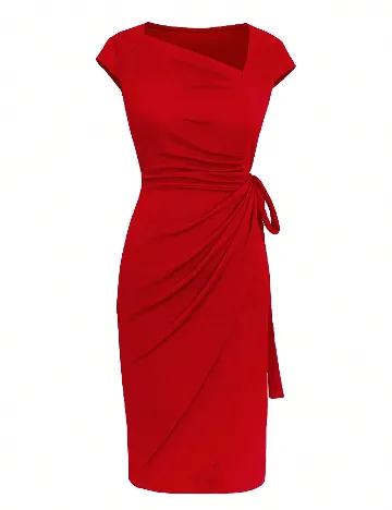 Rochie scurta Liyinxi, rosu