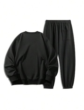 Compleu SHEIN Plus Size Men, negru