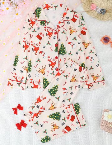 Pijama Shein Kids, crem