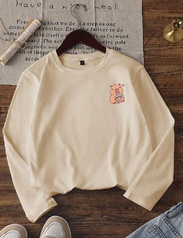 Bluza Shein Kids, crem