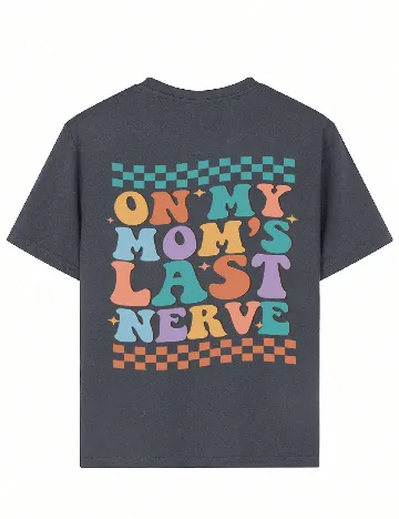 Tricou Shein Kids, gri inchis