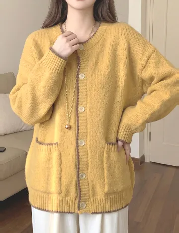 Cardigan SHEIN, mustar