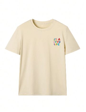Tricou SHEIN, crem