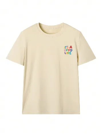 Tricou SHEIN, crem