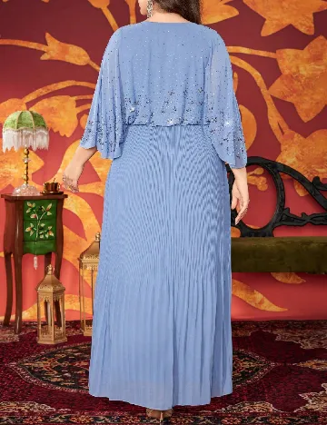 Rochie lunga SHEIN CURVE, albastru