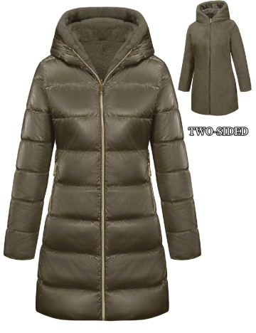 Geaca reversibila SHEIN, verde