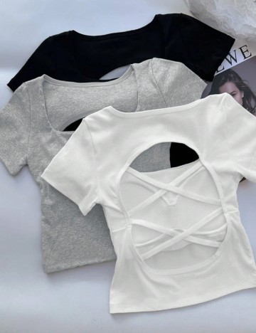 Set topuri 3 bucati SHEIN, mix culori