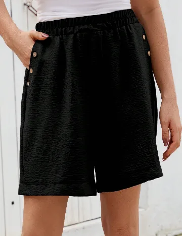 Pantaloni scurti SHEIN, negru