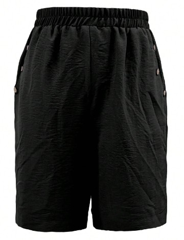 Pantaloni scurti SHEIN, negru