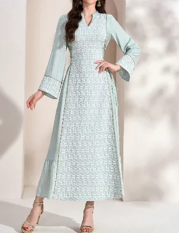 Rochie lunga Toleen, verde