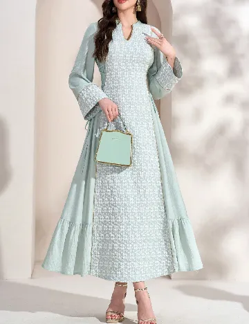 Rochie lunga Toleen, verde