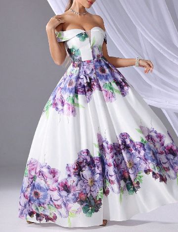 Rochie lunga Miss Tian Co, alb