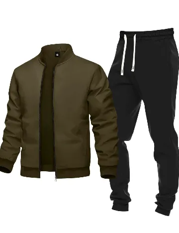 Compleu SHEIN, negru/verde