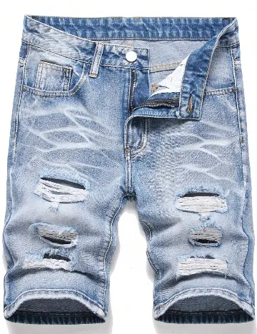 Pantaloni scurti SHEIN, albastru