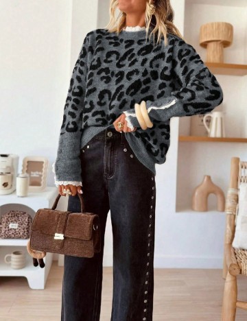 Pulover SHEIN, animal print