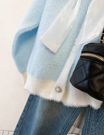 Cardigan Jianhu, bleu