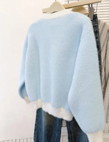 Cardigan Jianhu, bleu