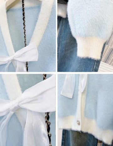Cardigan Jianhu, bleu