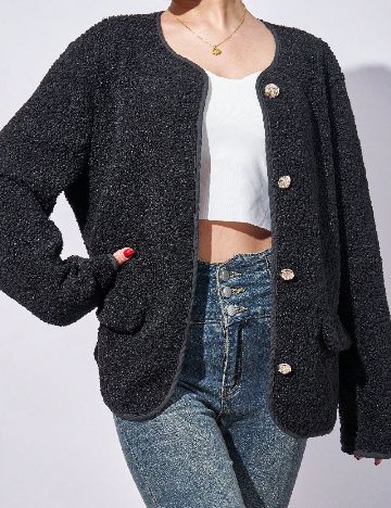 Cardigan SHEIN, negru