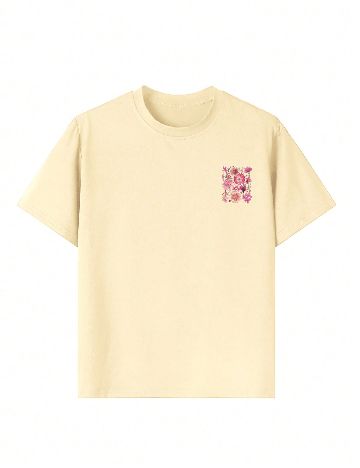 Tricou Shein Kids, crem