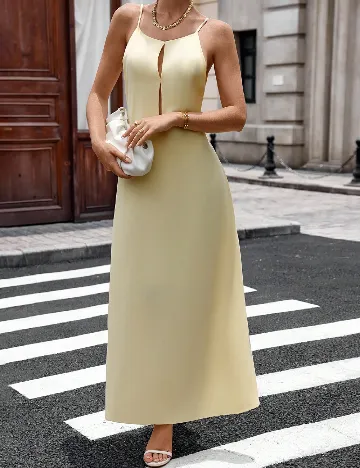Rochie lunga SHEIN, galben deschis