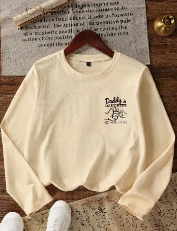 Bluza Shein Kids, bej