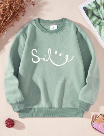 Bluza Shein Kids, verde