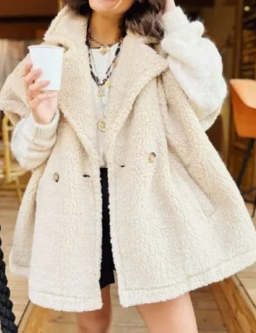 Jacheta SHEIN CURVE, crem