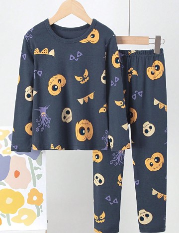 Pijama Shein Kids, bleumarin